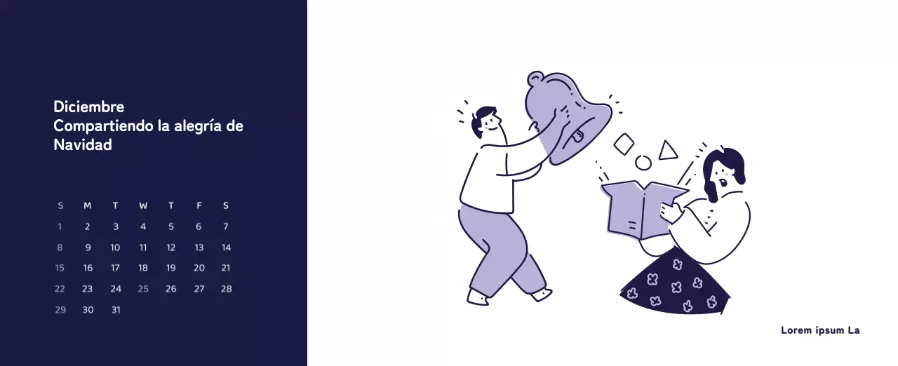 Un calendario con ilustraciones llenas de color y emoción