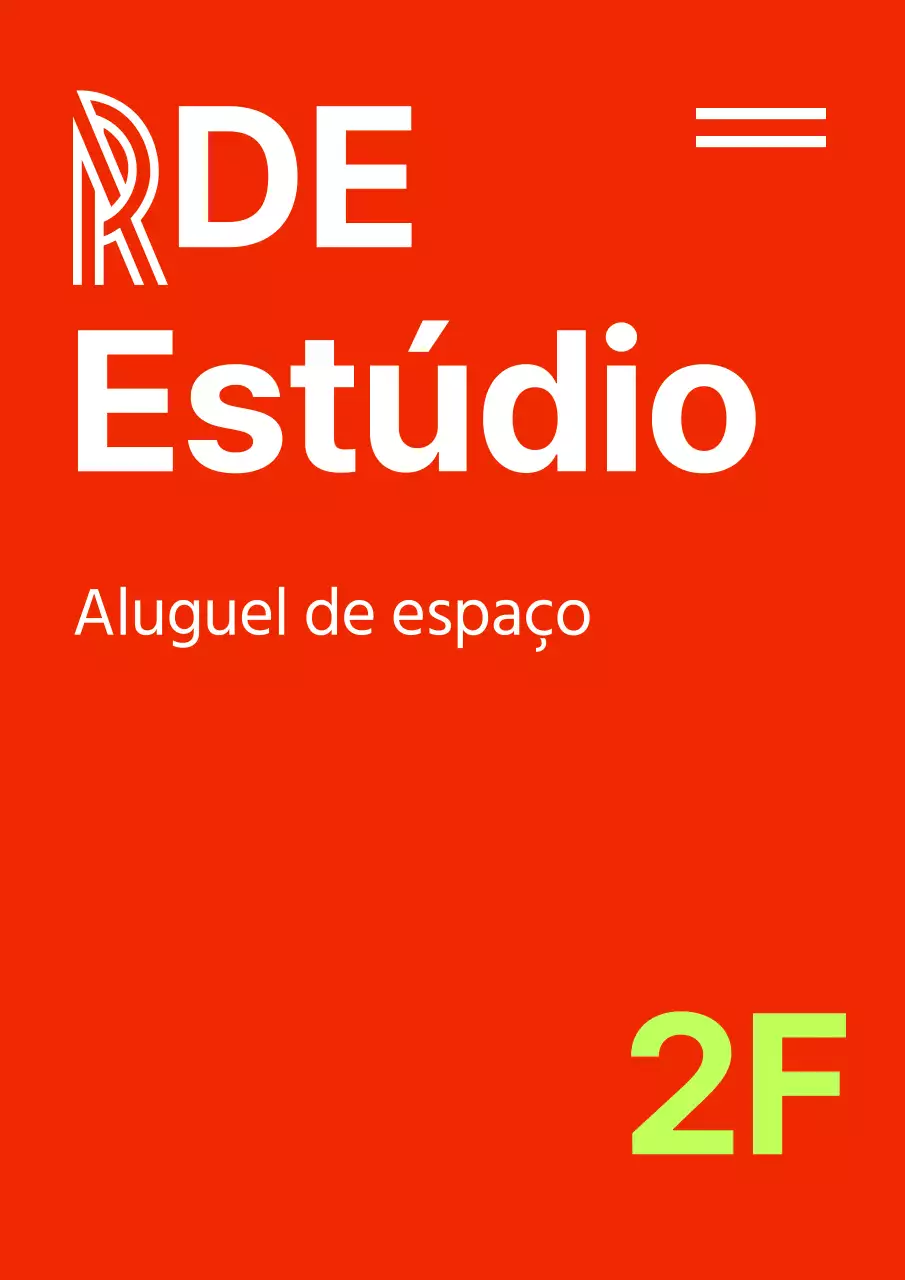 Posto de informação do piso do estúdio de aluguer vermelho