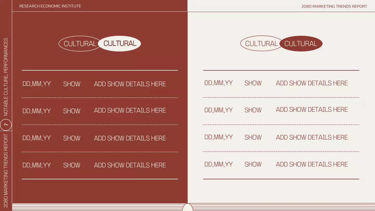 갈색의 모던한 비즈니스 마케팅 보고서