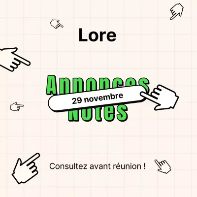 Annonces de réunion de club kitsch en vert et beige