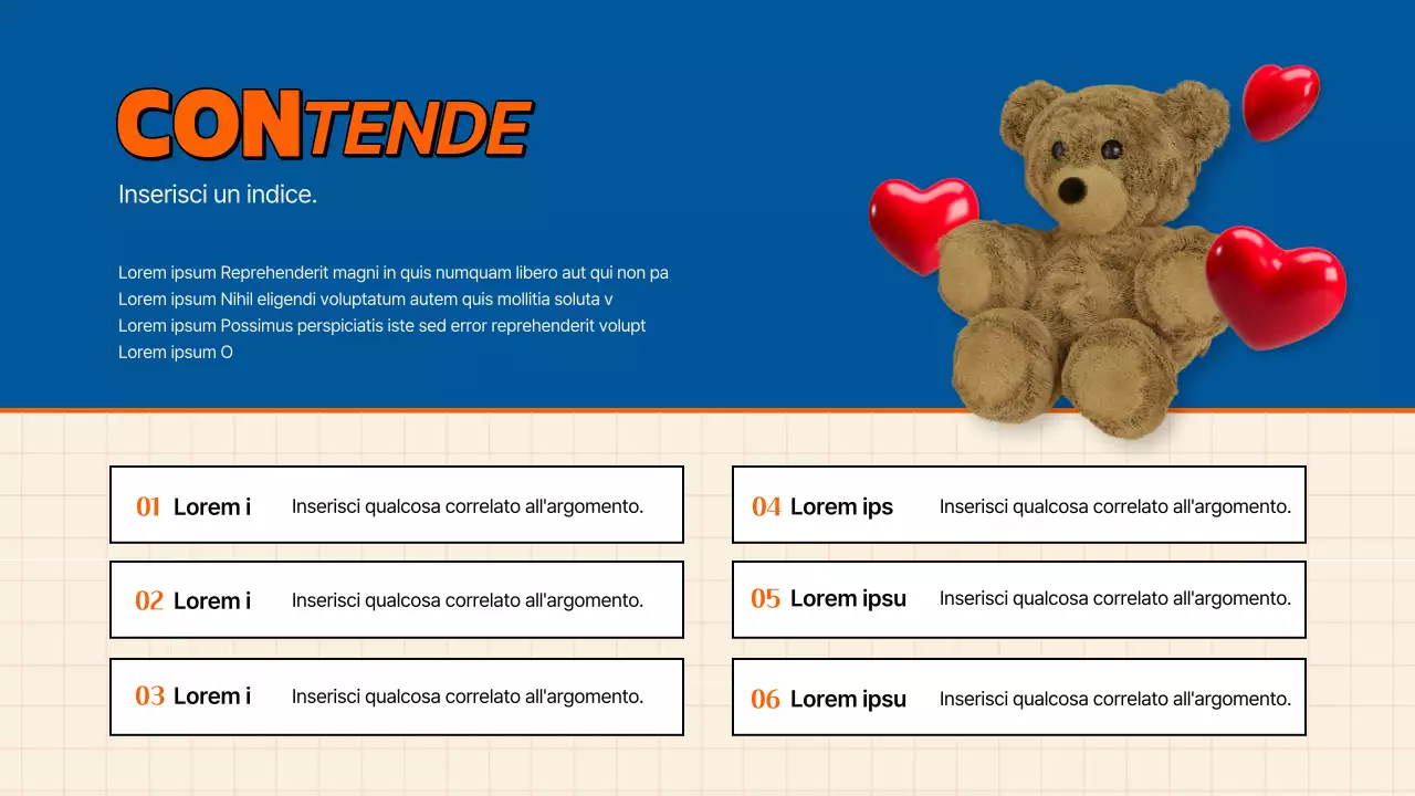 Rapporto sulle tendenze di consumo kitsch in blu e arancione