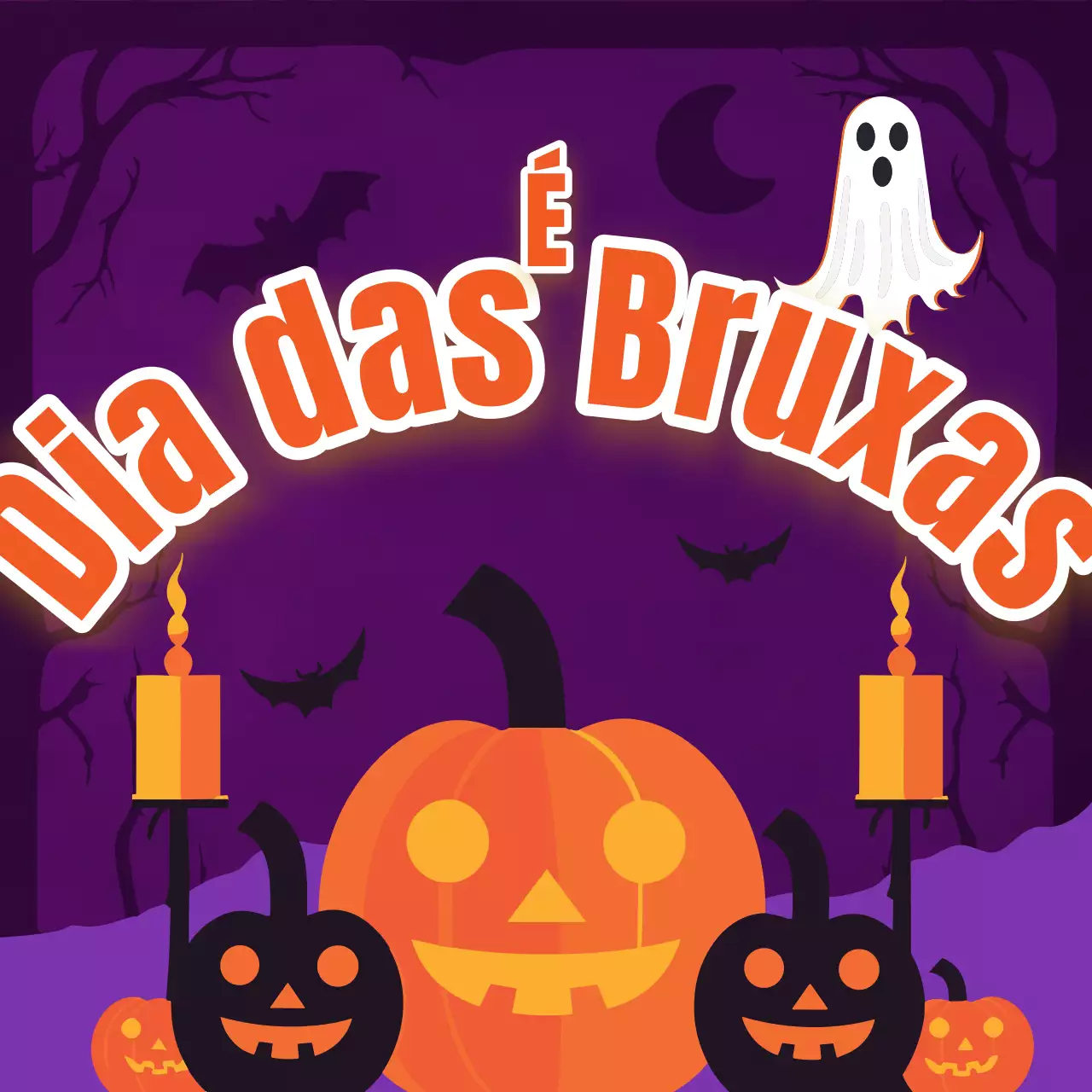 Apresentamos a decoração de Halloween Fantasy em laranja e preto