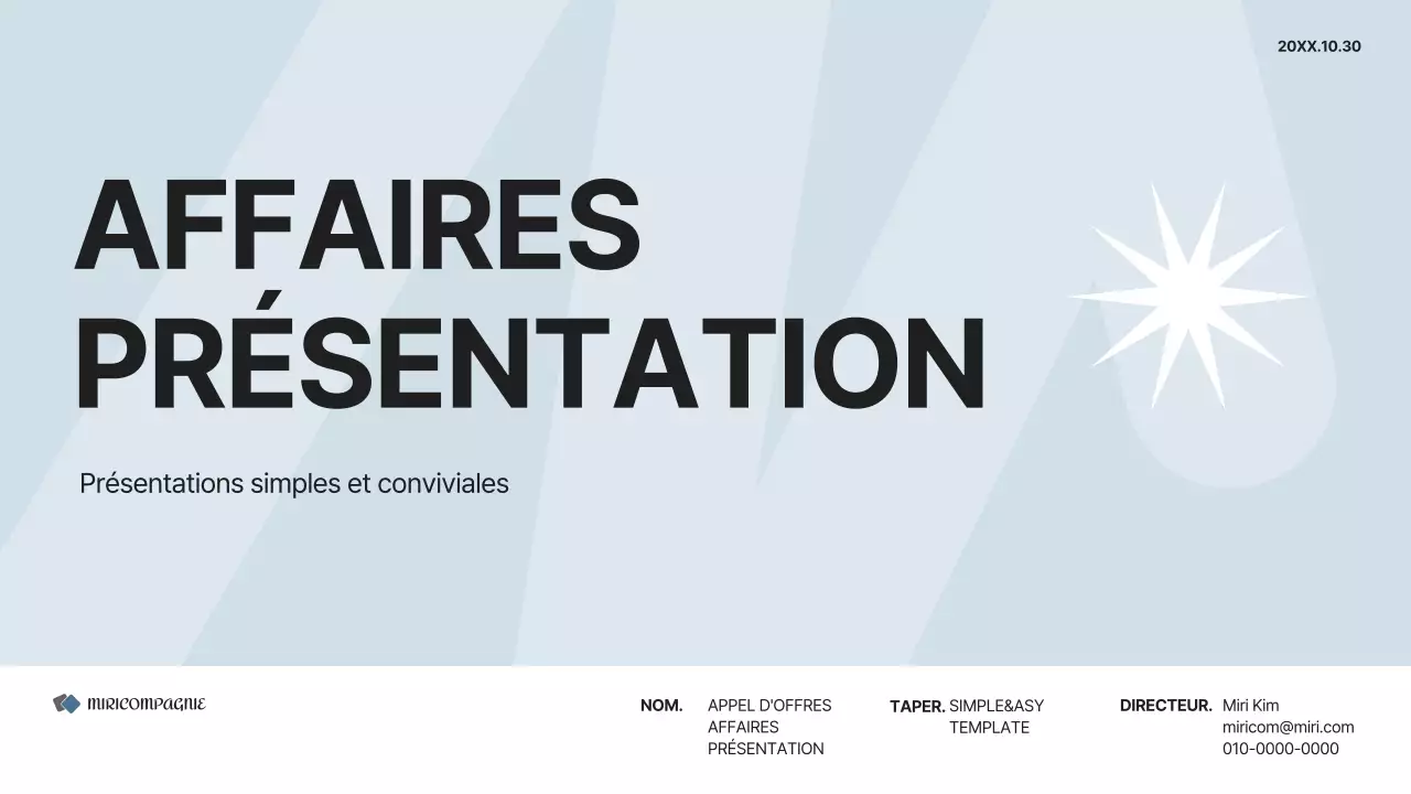 Un plan d'affaires simple en gris et blanc