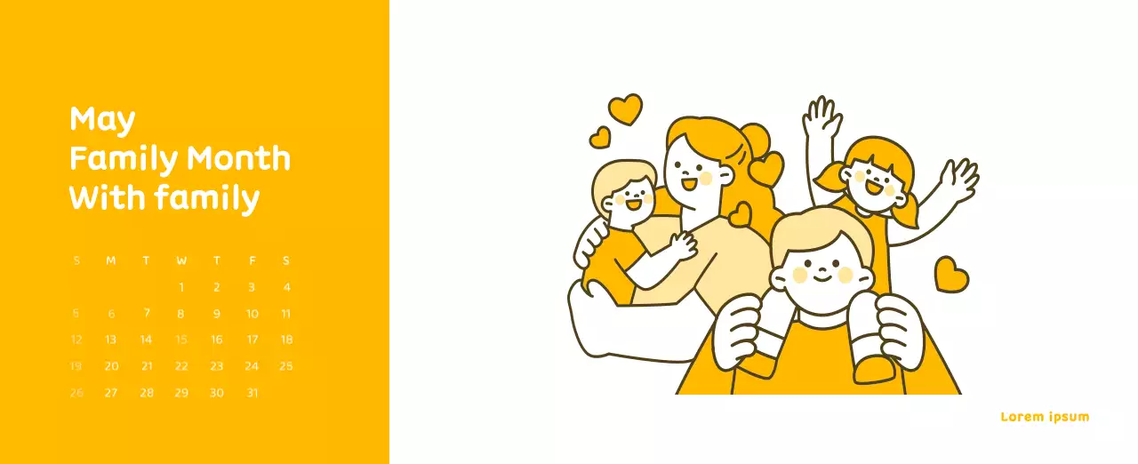 Lịch với hình ảnh minh họa đầy cảm xúc với nhiều màu sắc khác nhau