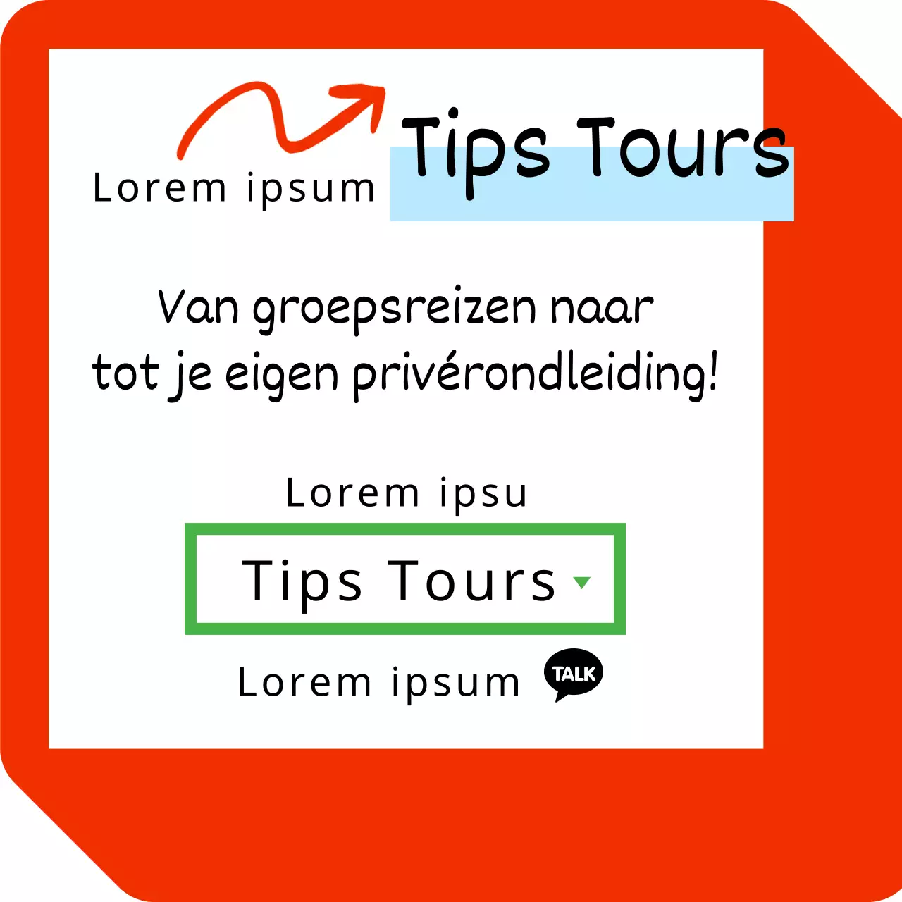 Kitscherige Japanse reispromotie in rood