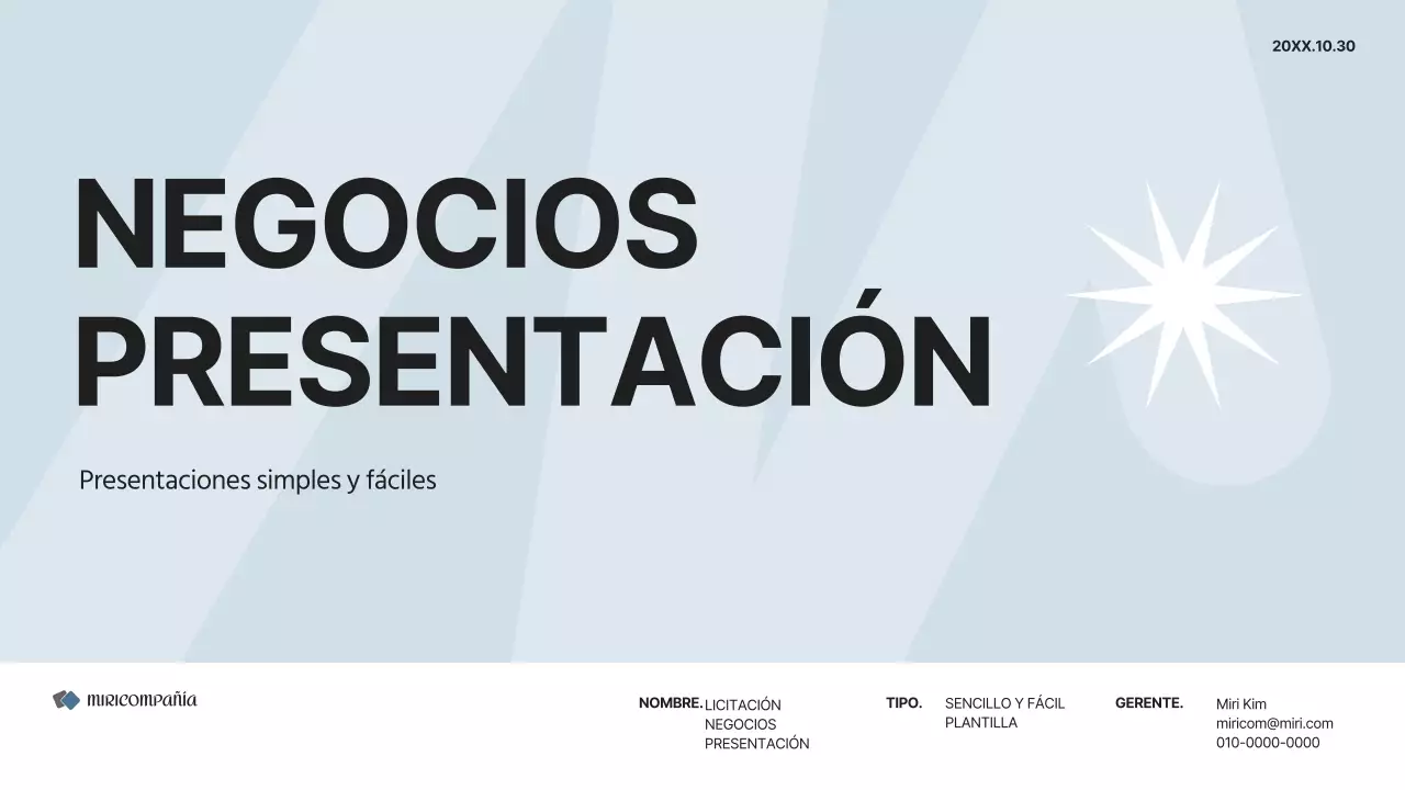 Un sencillo plan de empresa en blanco y gris