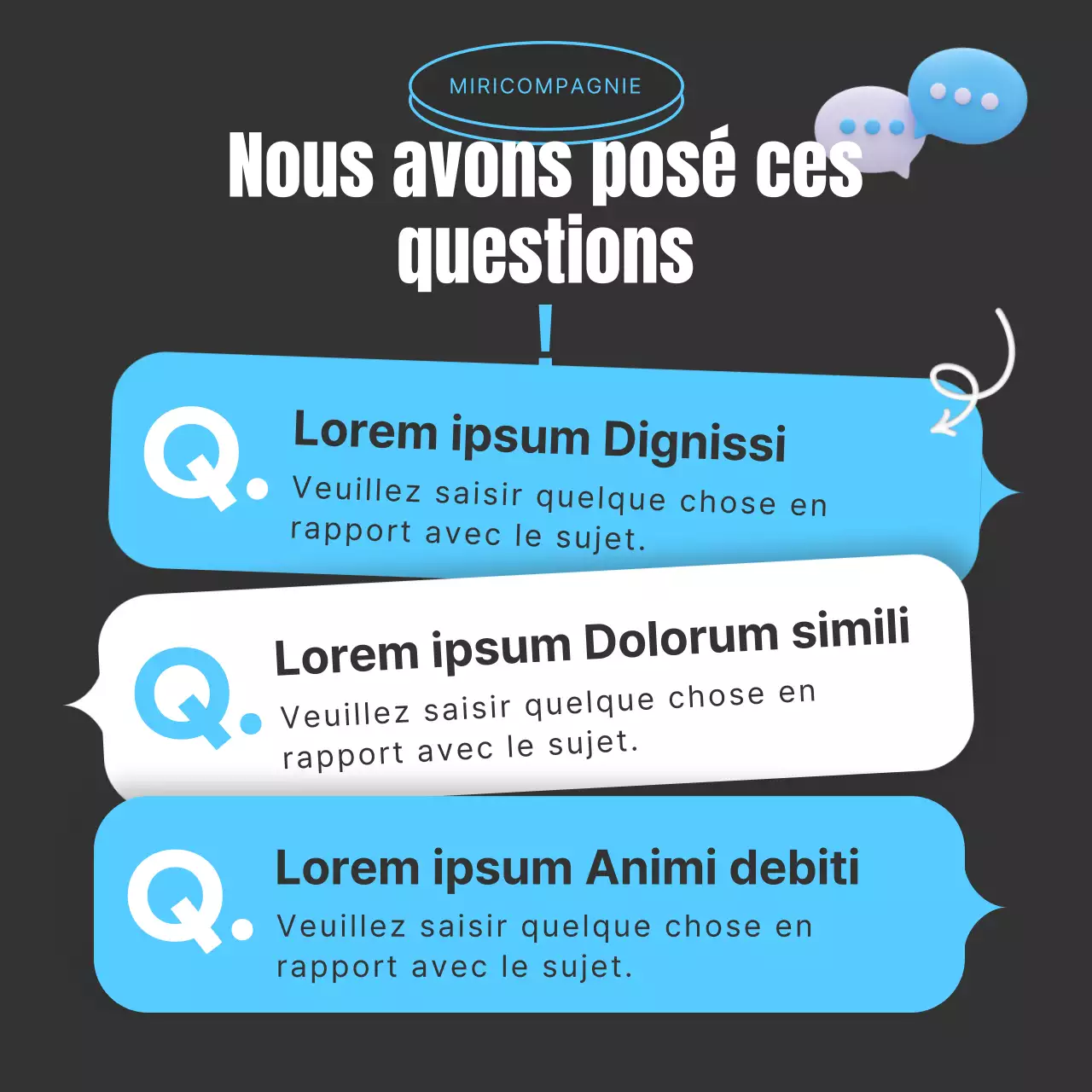 Rapport d'entretien simple bleu clair