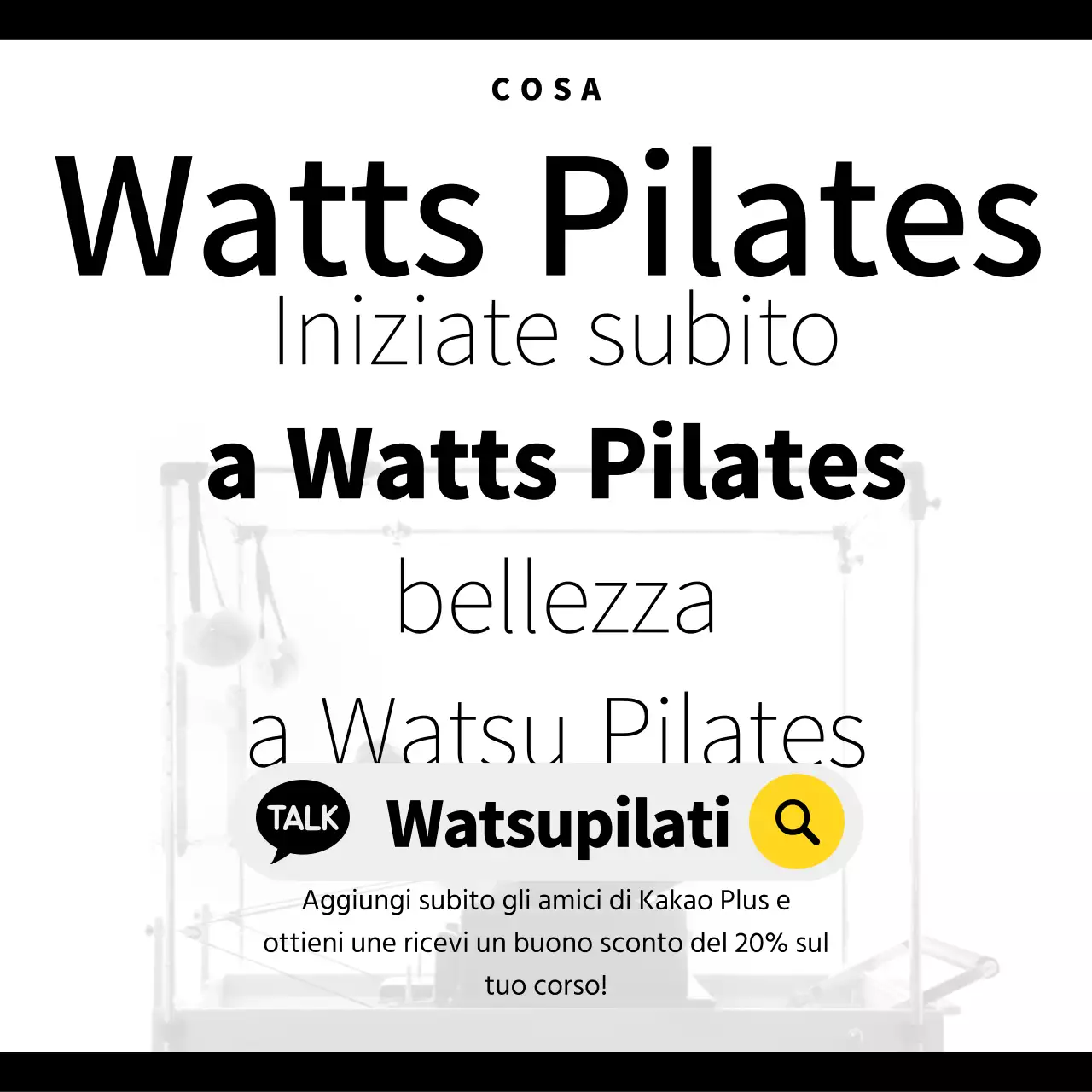 Promuovere il Pilates moderno in nero