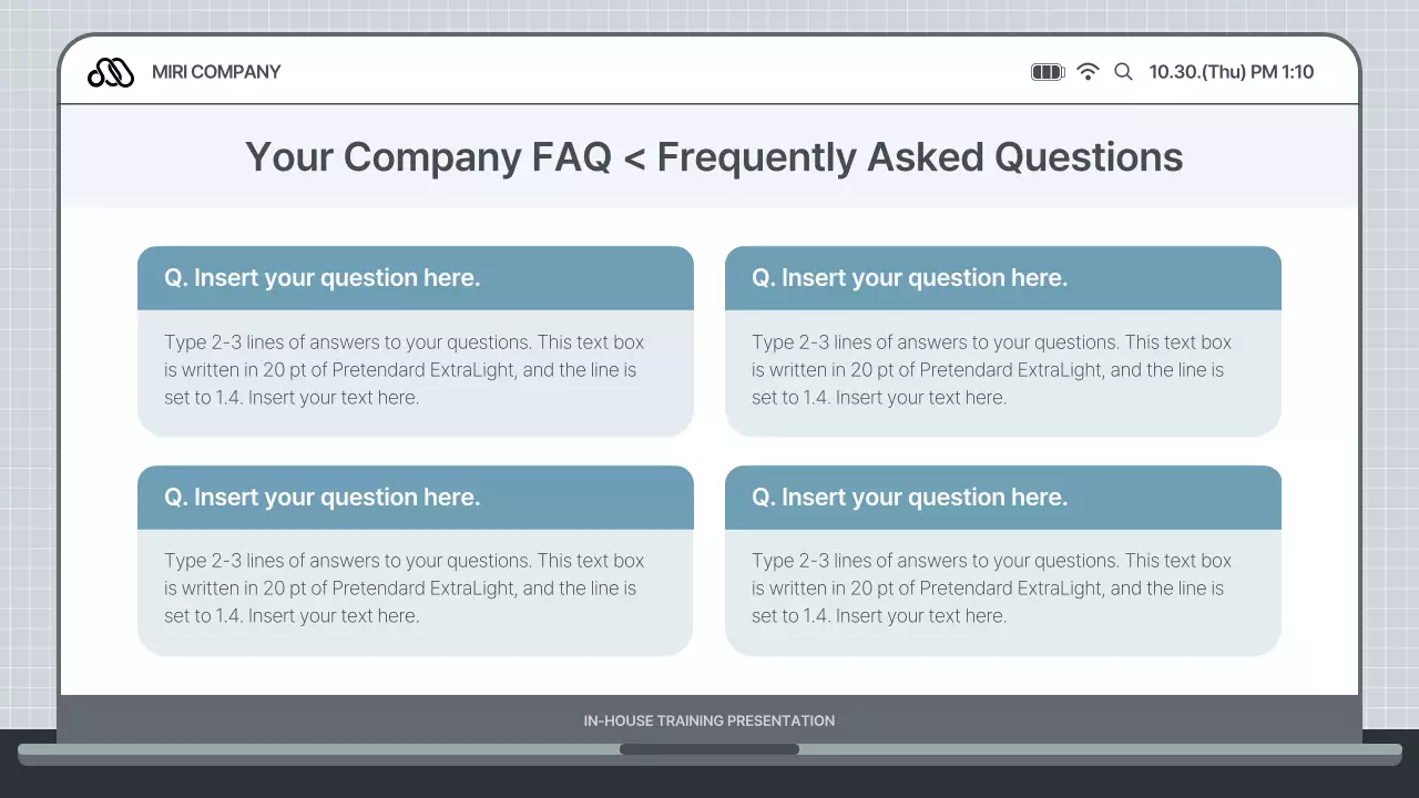 White Modern Training Document Presentation