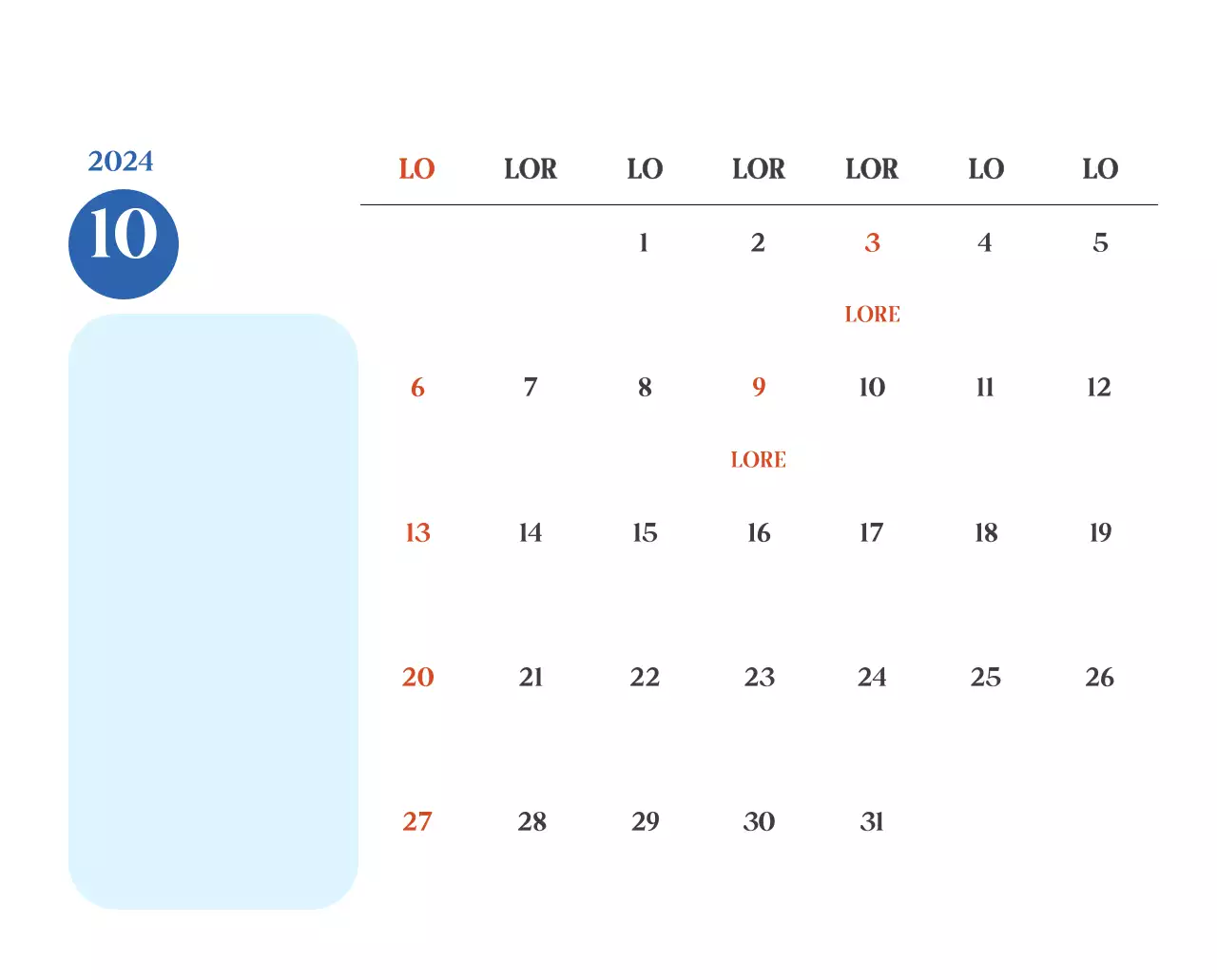 Calendario ospedaliero con foto di paesaggi stagionali