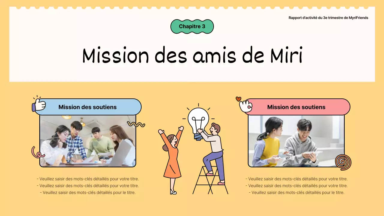  Rapports d'activité des supporters vert et jaune kitsch