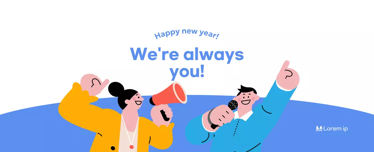 Motivational calendar with energetic illustrations and positive quotes on a light blue background