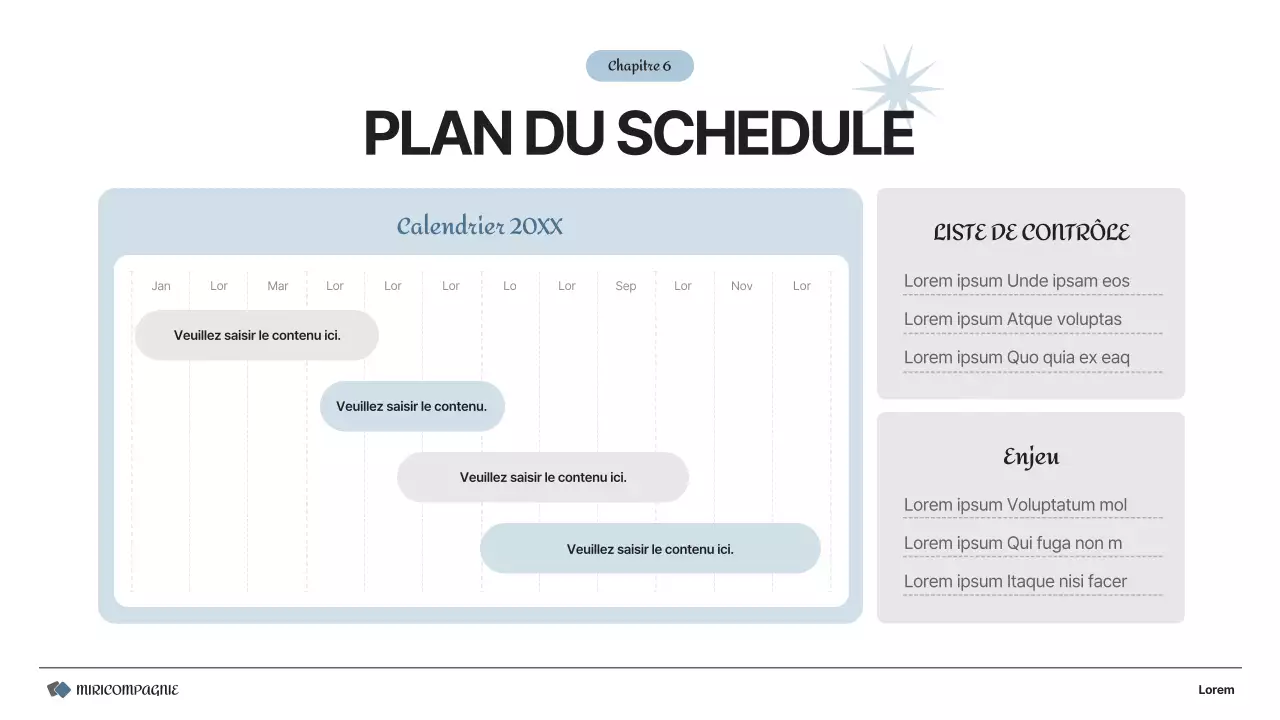 Un plan d'affaires simple en gris et blanc