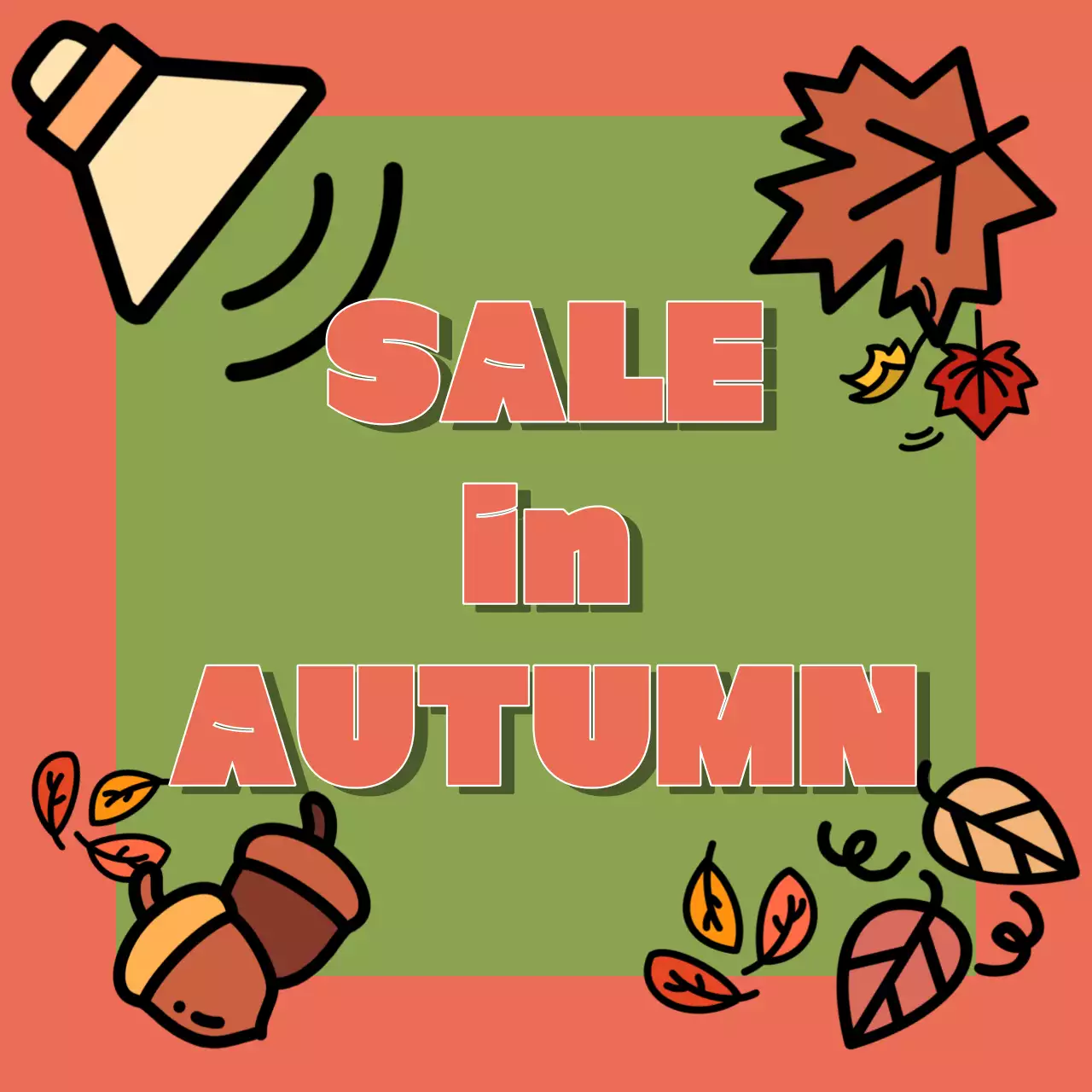 가을 느낌의 소셜 미디어 이미지