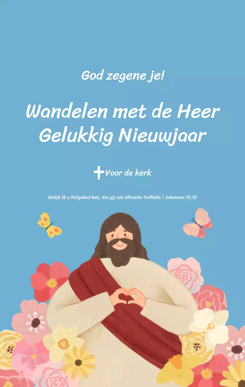 Een devotiekalender met gezellige illustraties en bijbelverzen op een lichtblauwe achtergrond