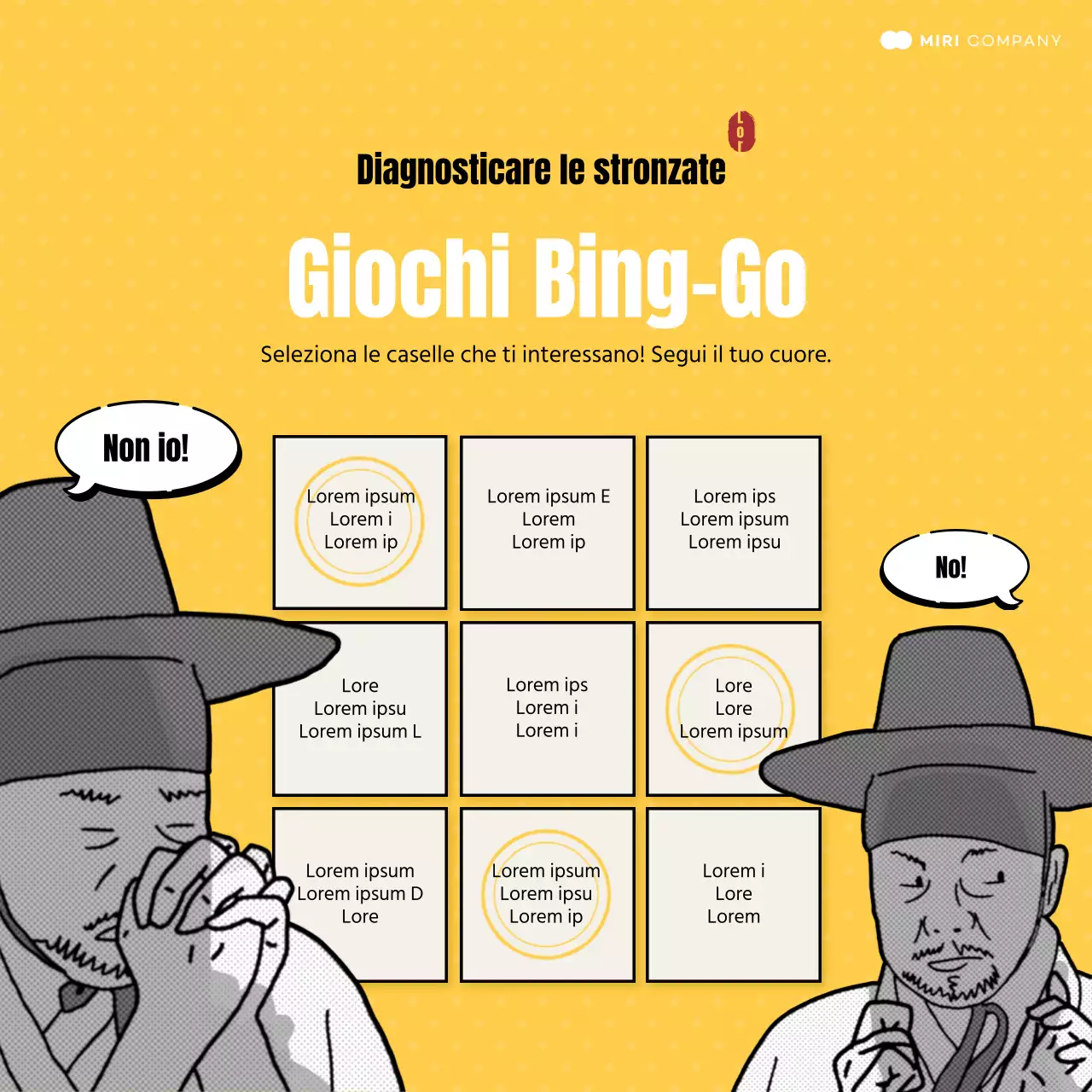 Test del bavaglio giallo e nero @yellowandblackgagtest