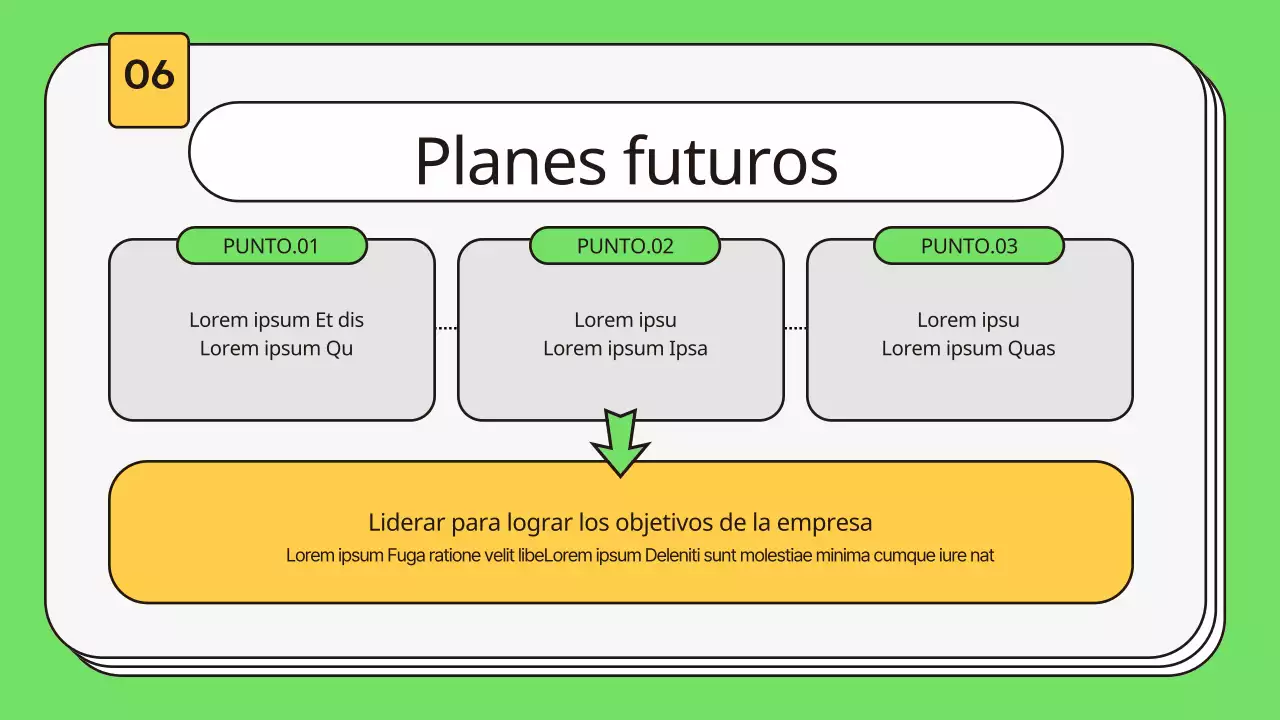 Una carta de presentación kitsch en chartreuse y amarillo