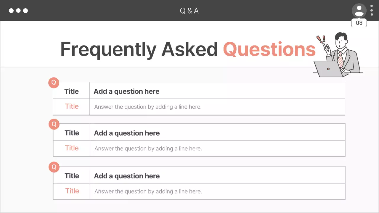 Coral Modern Office 템플릿 프레젠테이션
