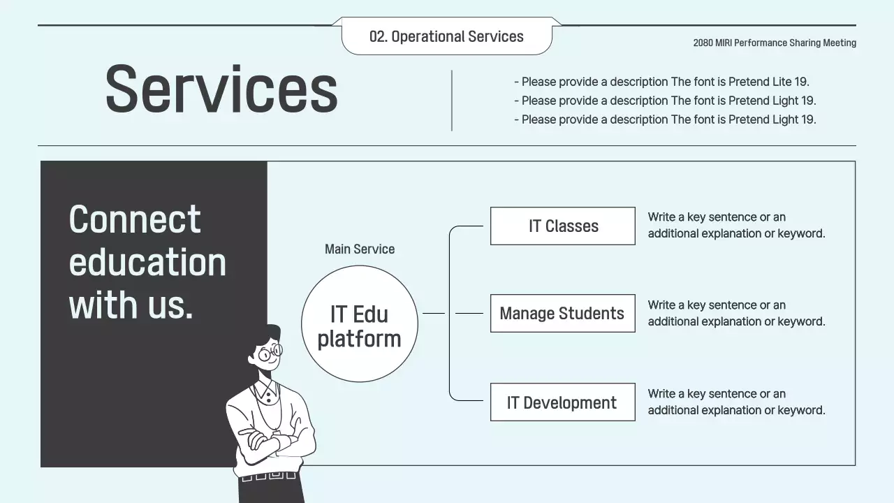 블루 미니멀 IT 비즈니스 플랜 프레젠테이션
