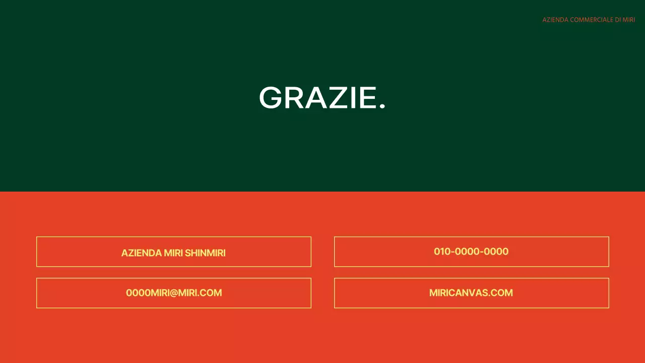 Agenda di riunione semplice in arancione e verde