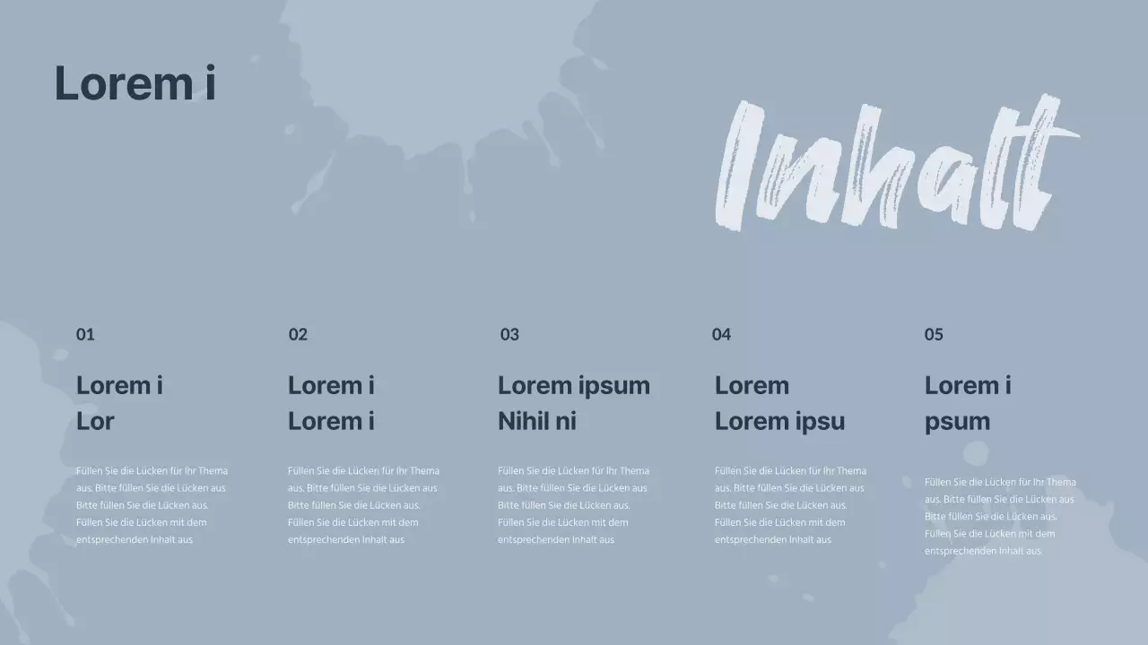 Ein moderner Marktforschungsbericht über marineblaue Akzente