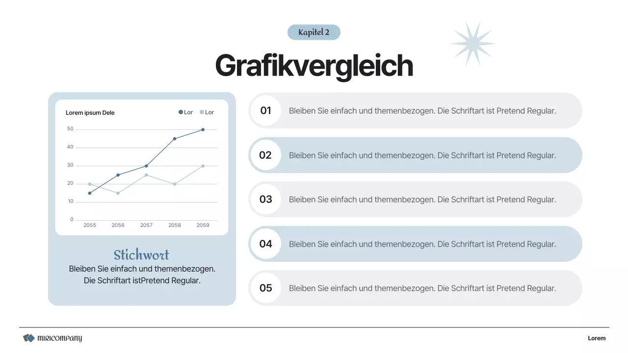 Ein einfacher Geschäftsplan in Grau und Weiß