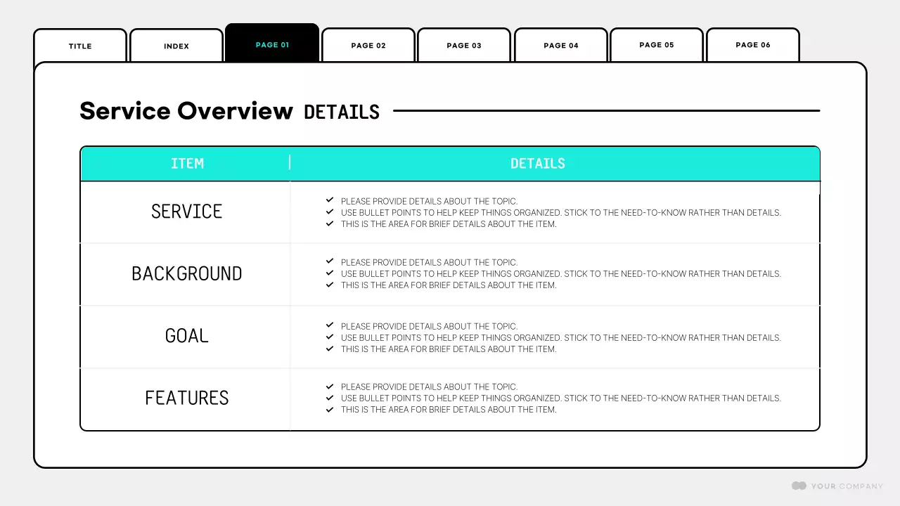 Apresentação do Planejador de Site Minimalista Branco
