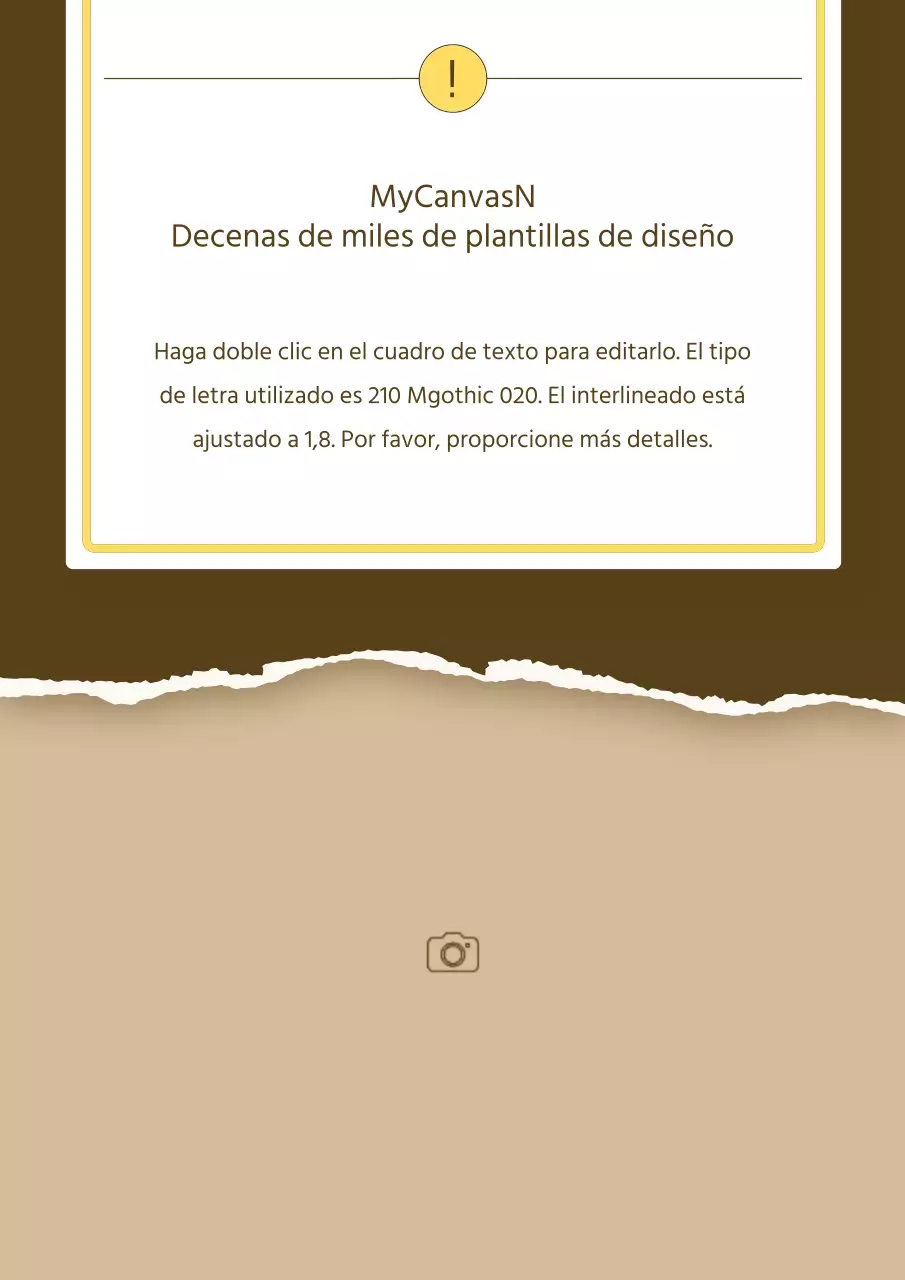 Una sencilla presentación de un producto en amarillo y beige