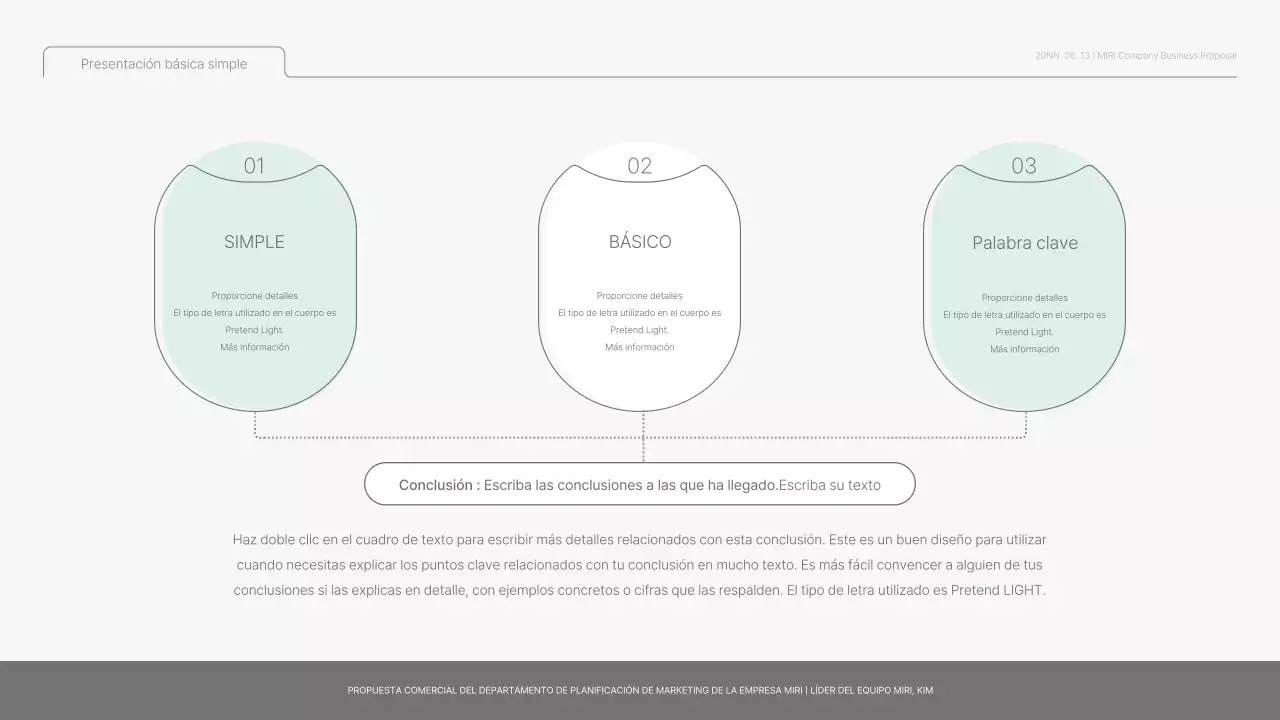 Informe básico sencillo en azul claro y verde claro