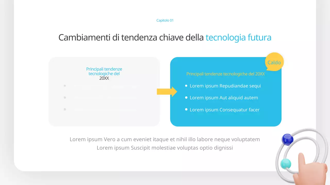 Un ponte di formazione per la previsione tecnologica kitsch blu e giallo futuristico