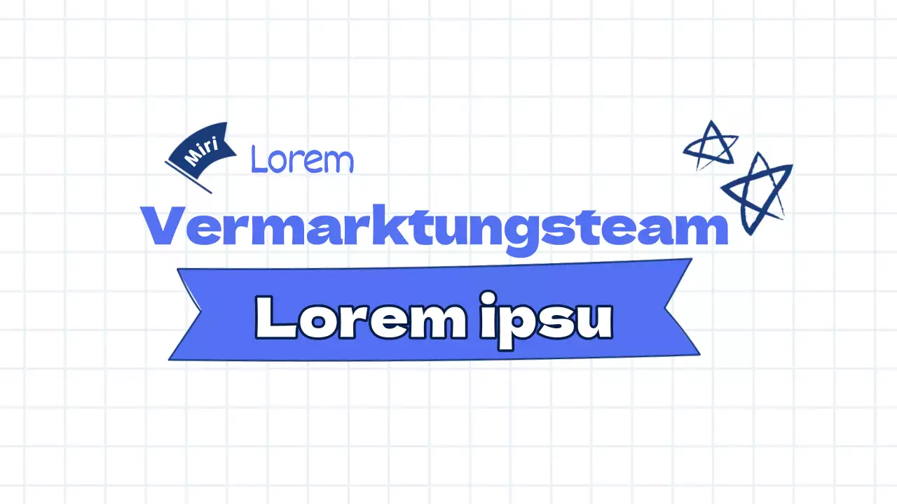 Trendiges Marketing-Sitzungsprotokoll in Weiß und Hellblau