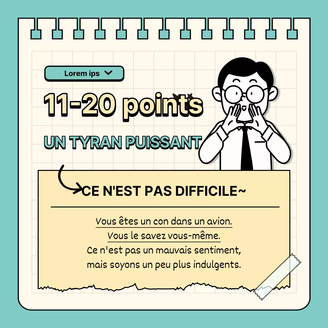 Un simple test de niveau goofy en menthe et jaune @simplegoofy