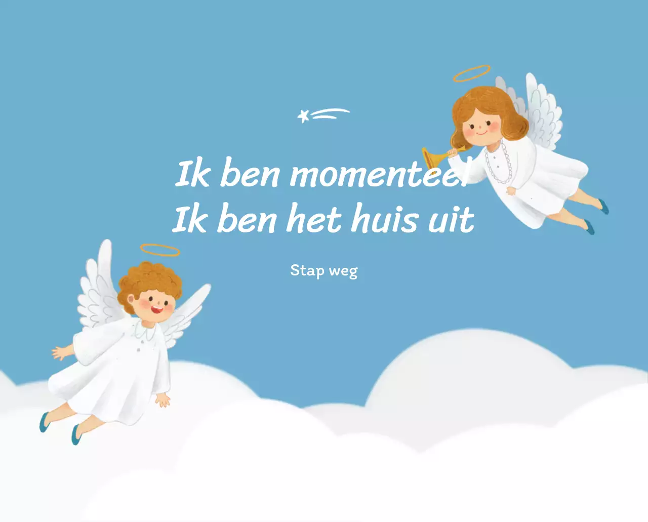 Een devotiekalender met gezellige illustraties en bijbelverzen op een lichtblauwe achtergrond