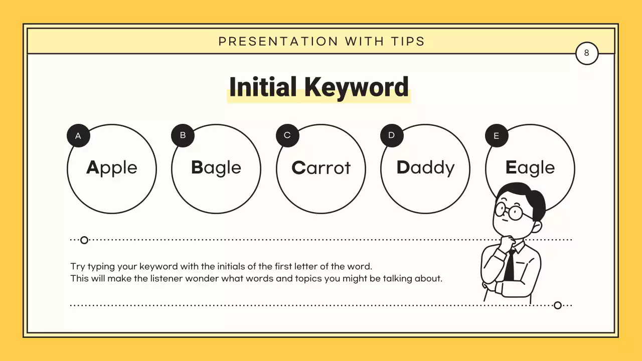 노랑의 심플한 핵심을 담은 제안서