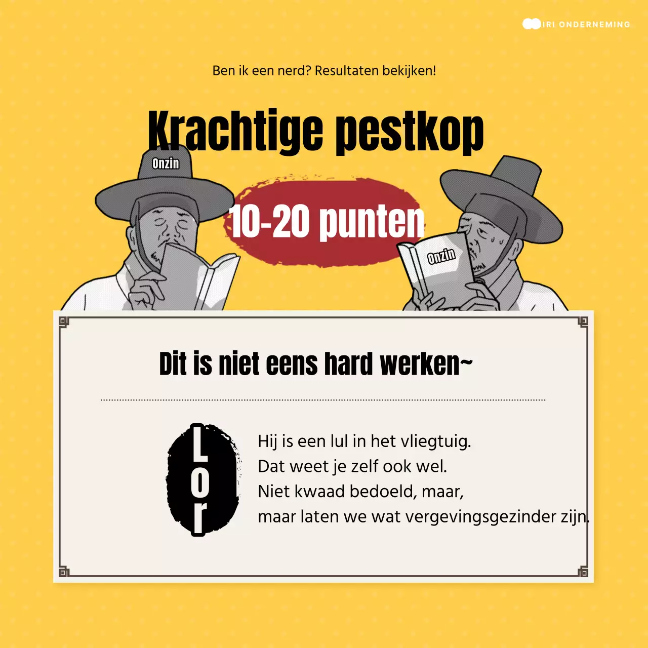 Geelzwarte proptest @yellowandblackgagtest