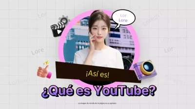 Una imprimación kitsch para YouTube en morado y gris