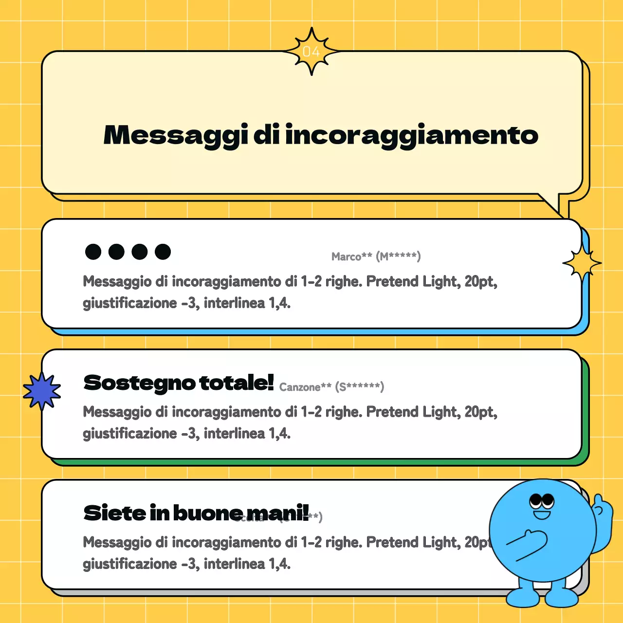 Promuovere un semplice centro giovanile giallo e azzurro