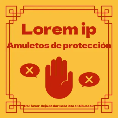 Amuleto Obon nagami en rojo y amarillo @trendytrends