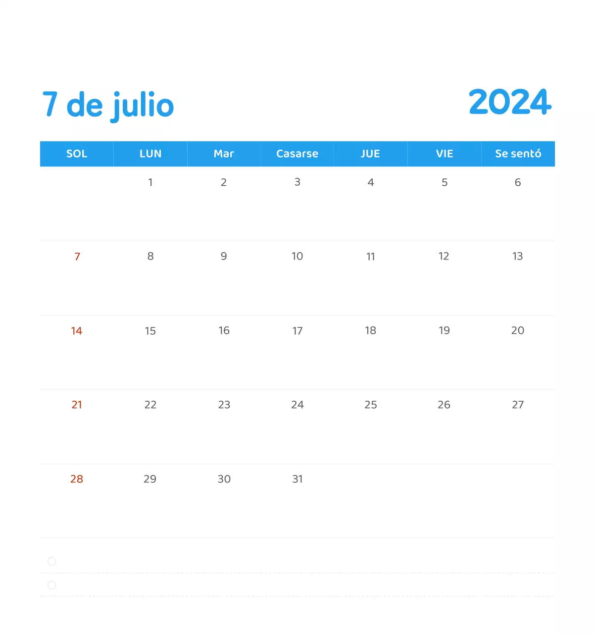 Un calendario con ilustraciones llenas de color y emoción