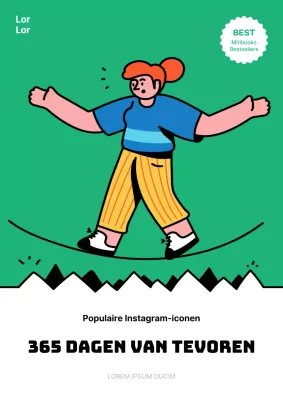 Eenvoudig groen Instagram hoesje