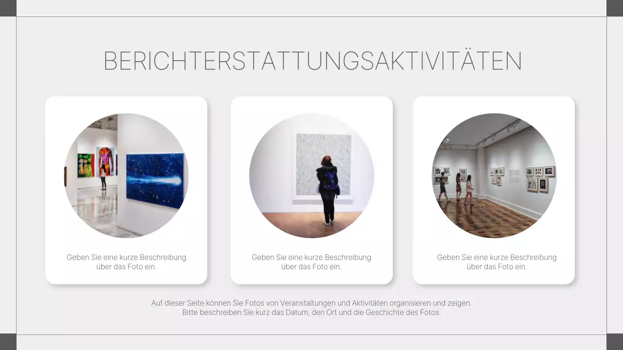 Geometrische Fotocollage Vorschlag in weiß und blau