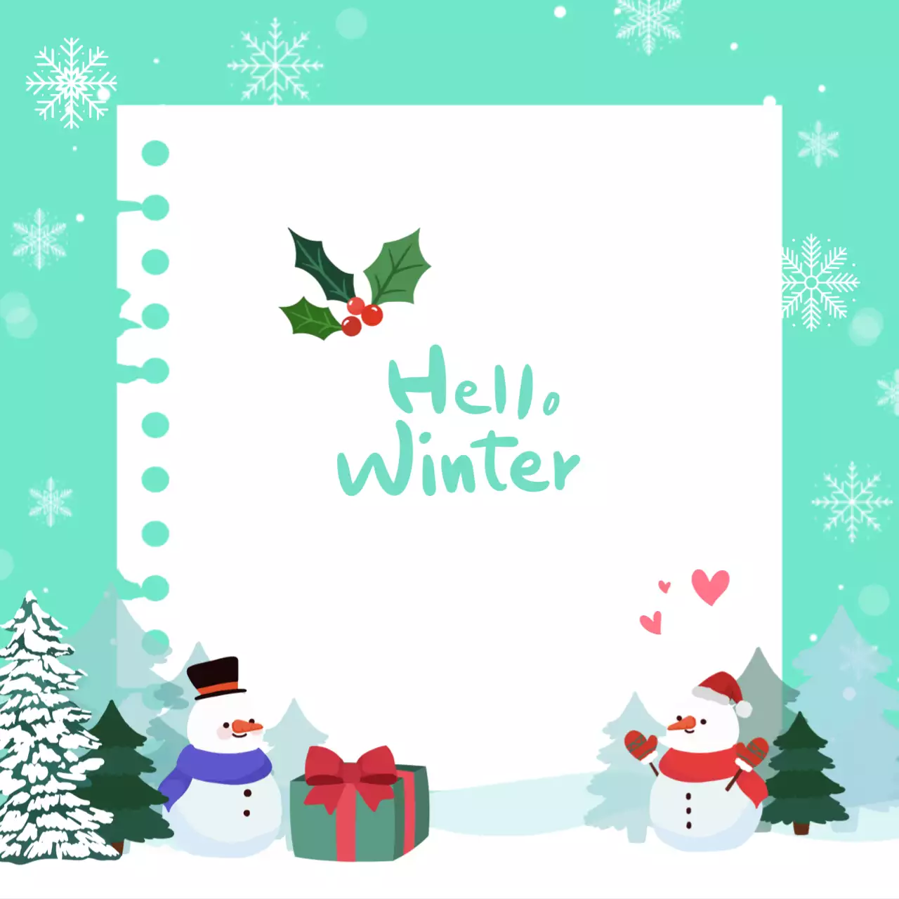 겨울 크리스마스 일러스트