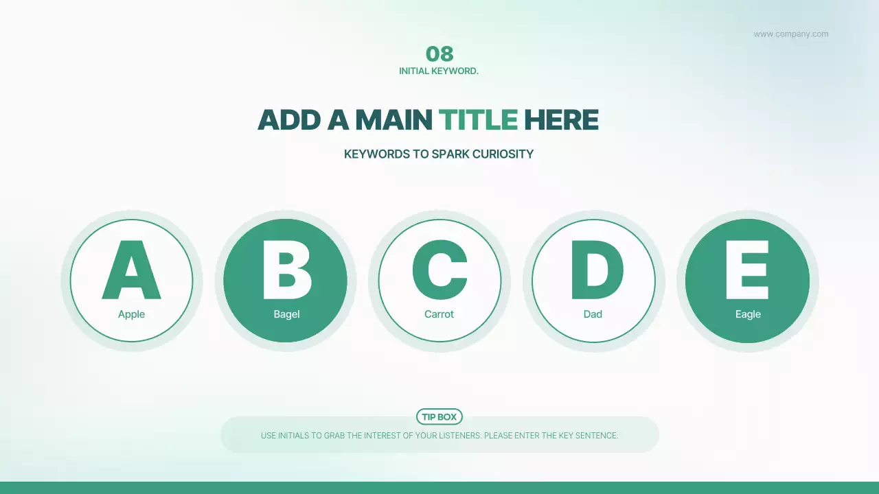 그린 모던 가이드 프레젠테이션