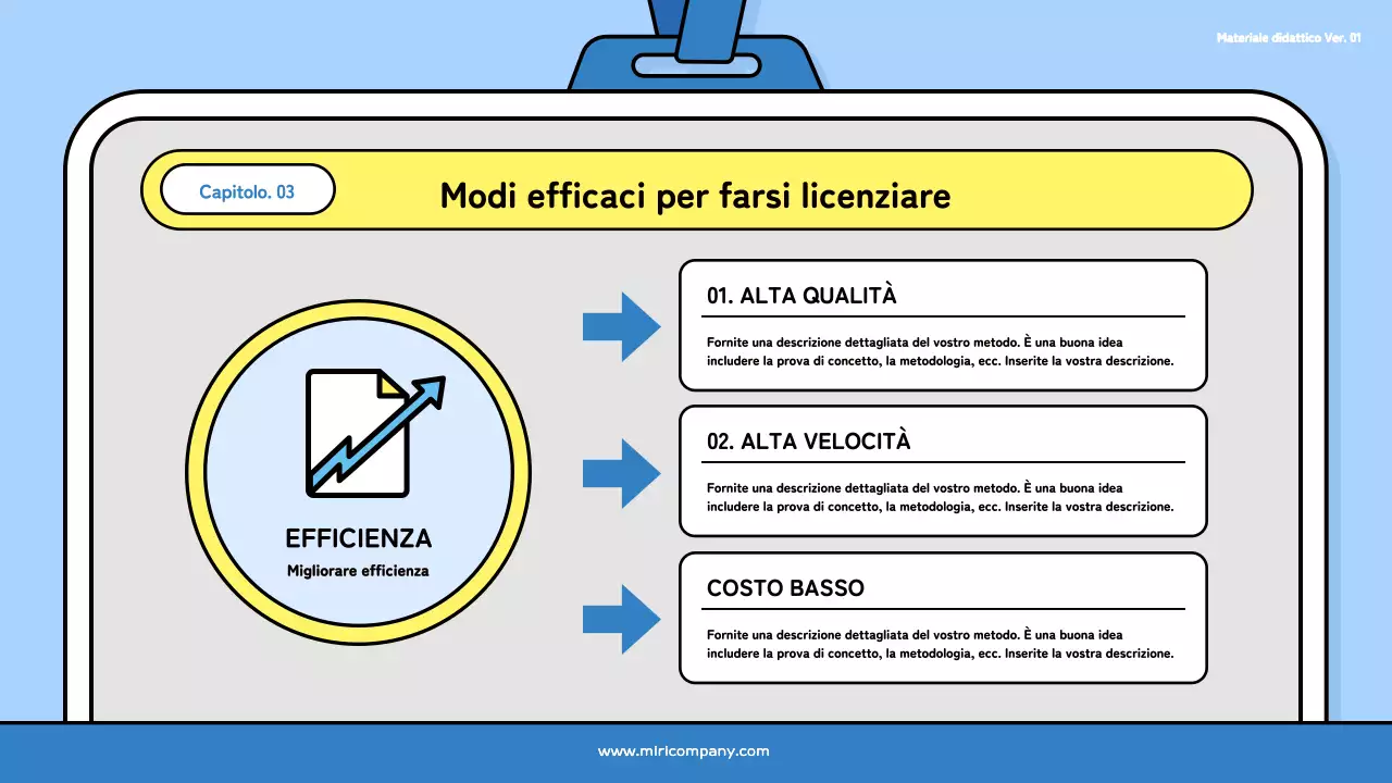 Un bel mazzo di formazione per neoassunti in azzurro e nero