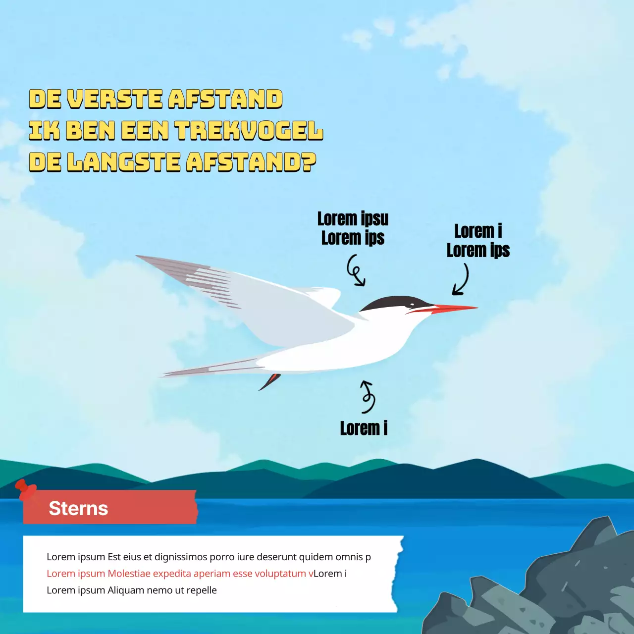 Tropische oktober Wereld Trekvogeldag leermiddelen in groen en lichtblauw