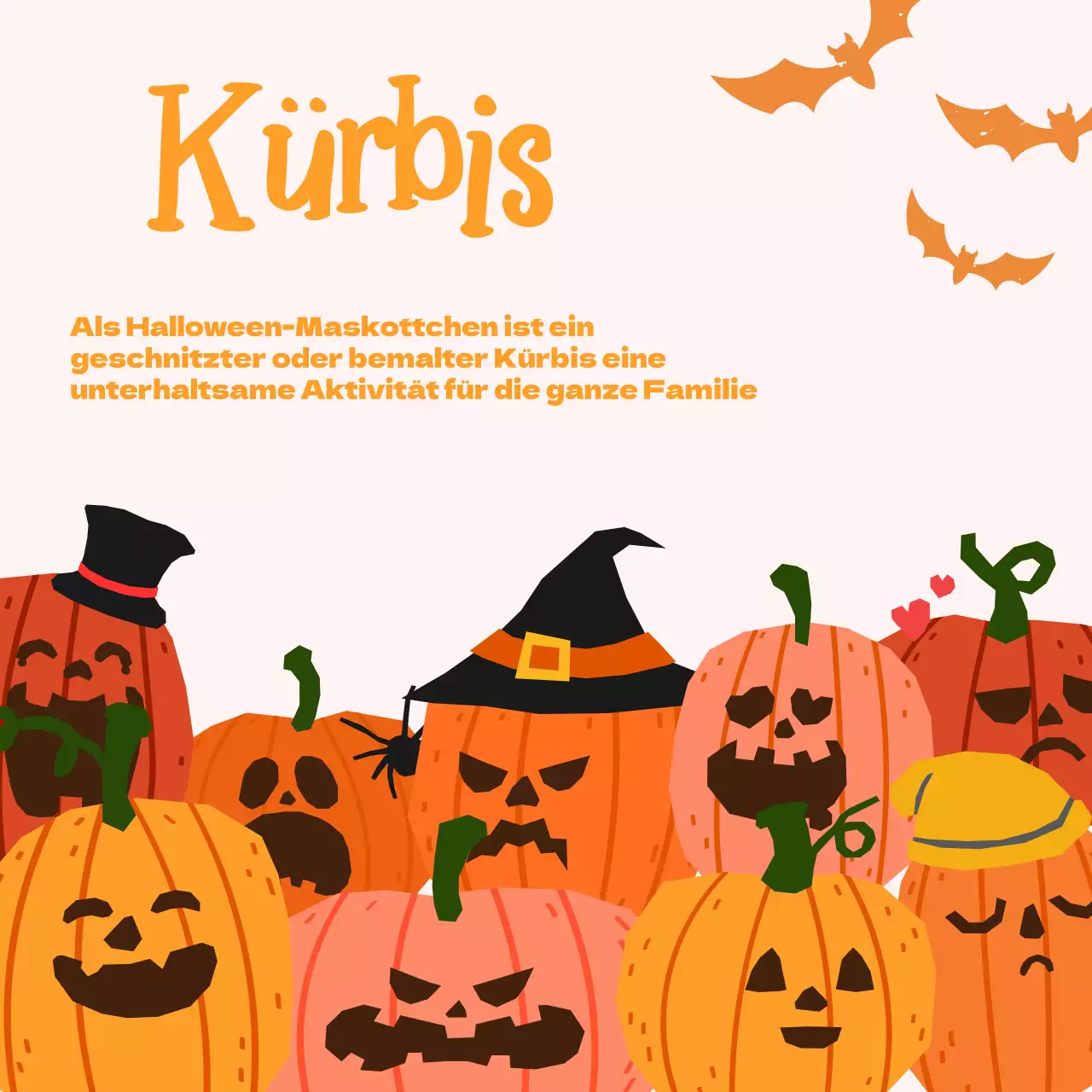 Fördern Sie trendige Halloween-Kostüme in Weiß und Orange