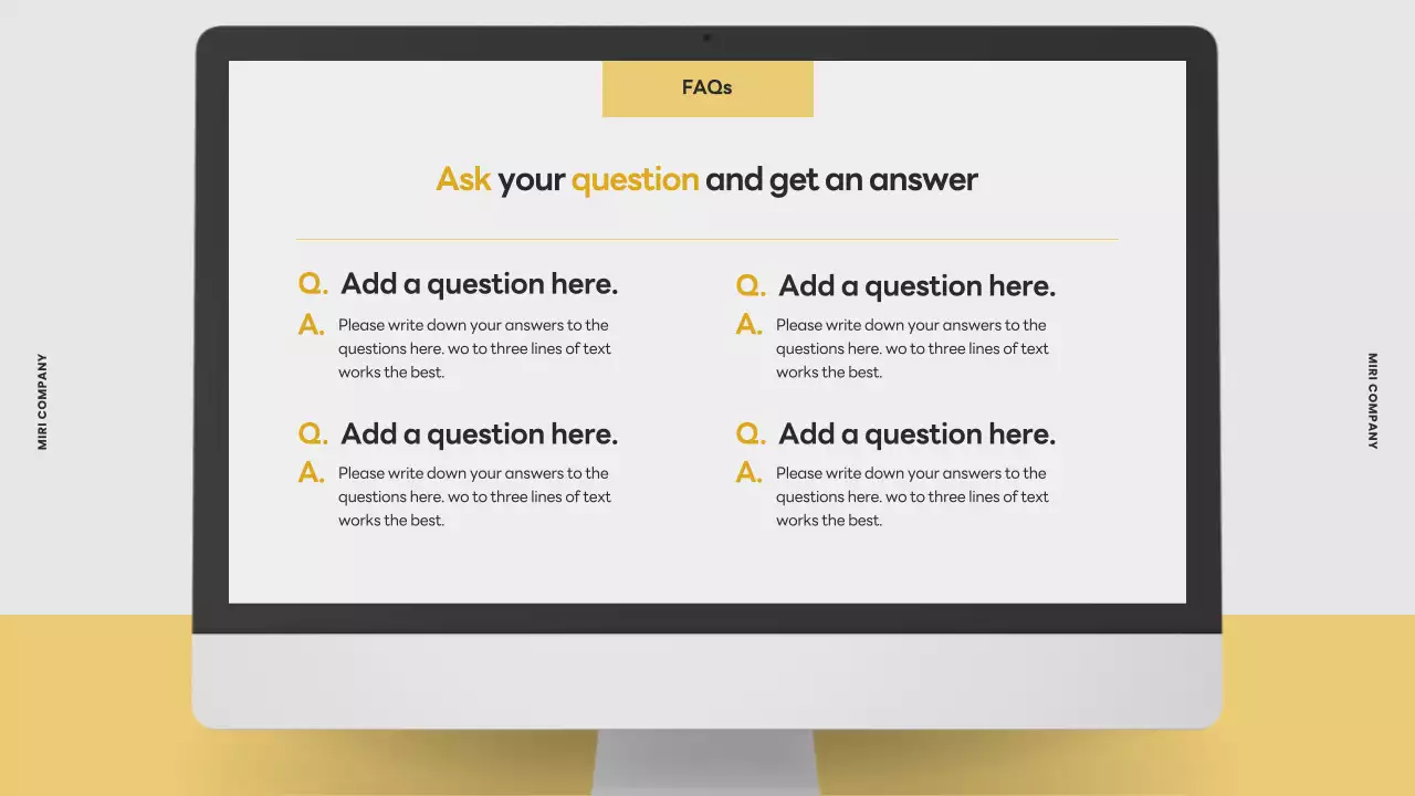 Yellow Clean Office 템플릿 가이드 프레젠테이션