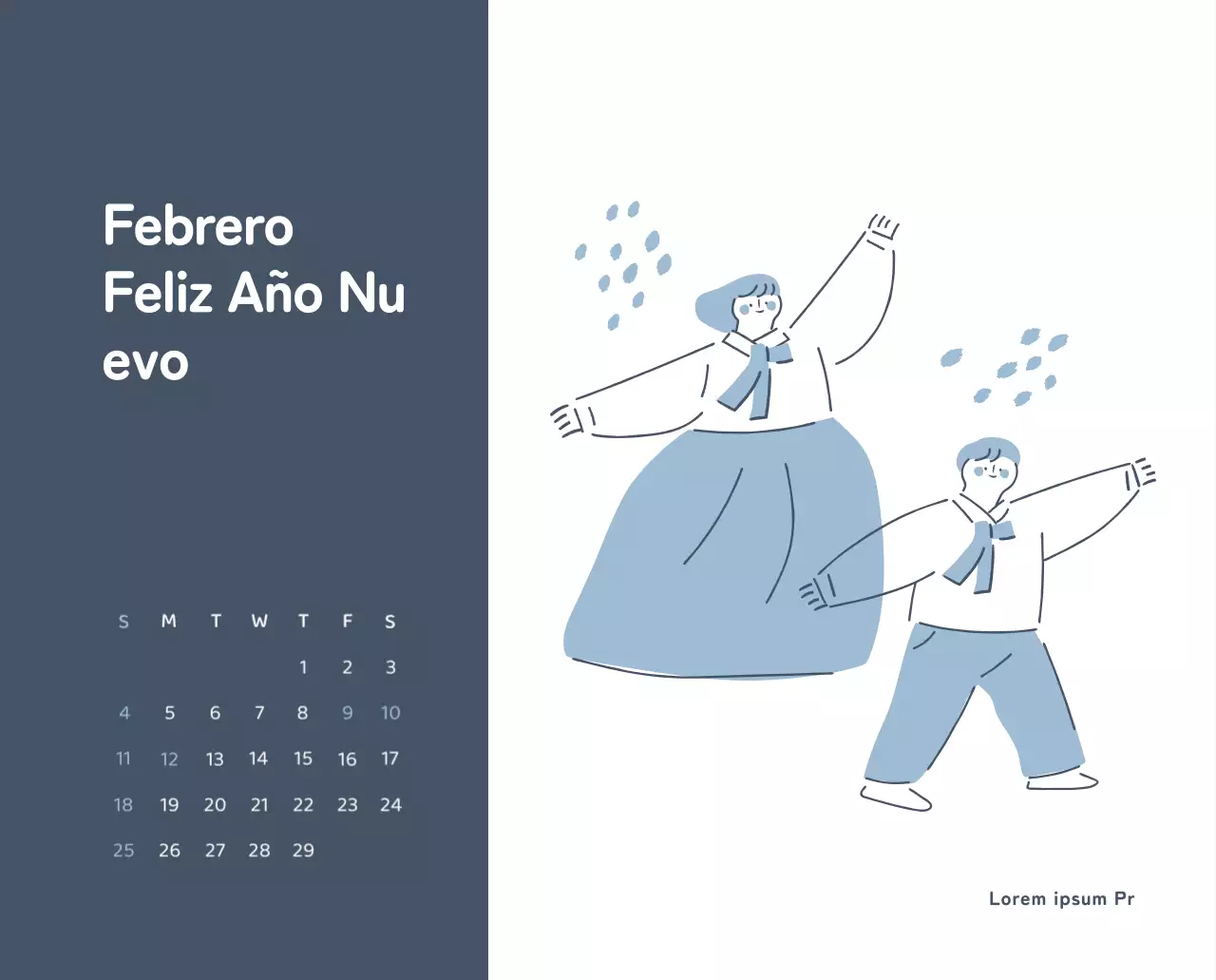 Un calendario con ilustraciones llenas de color y emoción