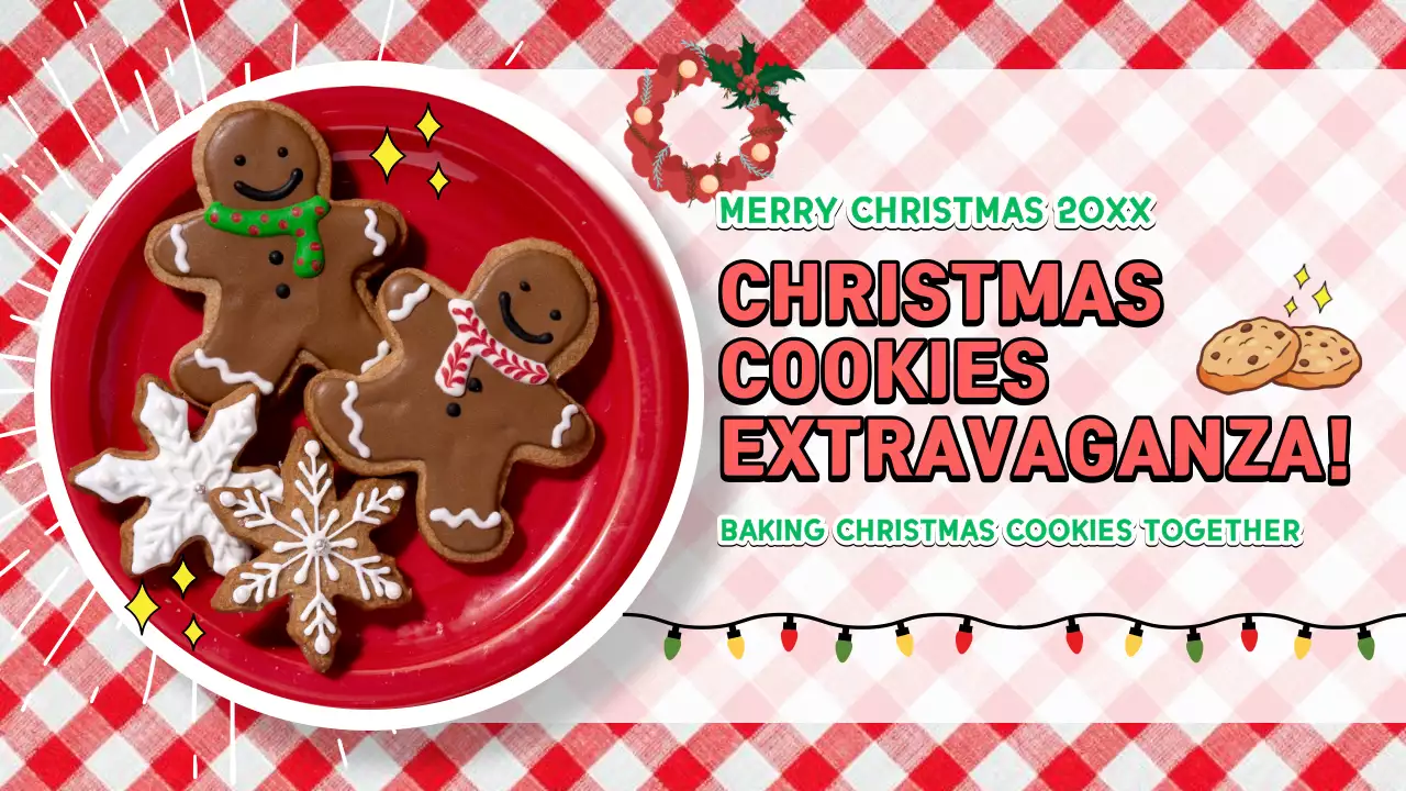 Red Traditional Cookies Event YouTube Thumbnail