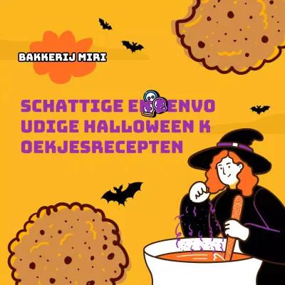 DIY promotionele gele en paarse kitscherige Halloween koekjes